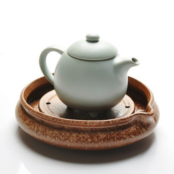言世茶具上釉壶承 手工拉坯技艺与寿桃文化的美学融合